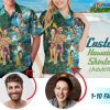 Custom Hawaiian Shirt with Face, Women's Personalized Casual Summer Beach Shirt