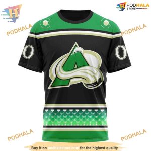 Custom Hockey Celebrate Patricks Day NHL Colorado Avalanche Hoodie 3D 3