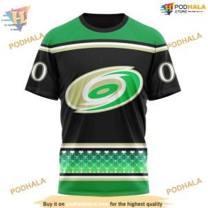 Custom Hockey Celebrate St Patrick's Day NHL Carolina Hurricanes 3D Hoodie Sweatshirt 3