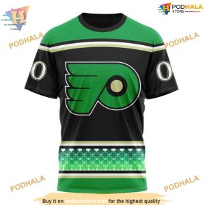 Custom Hockey Celebrate St Patrick's Day NHL Philadelphia Flyers Hoodie 3D 3