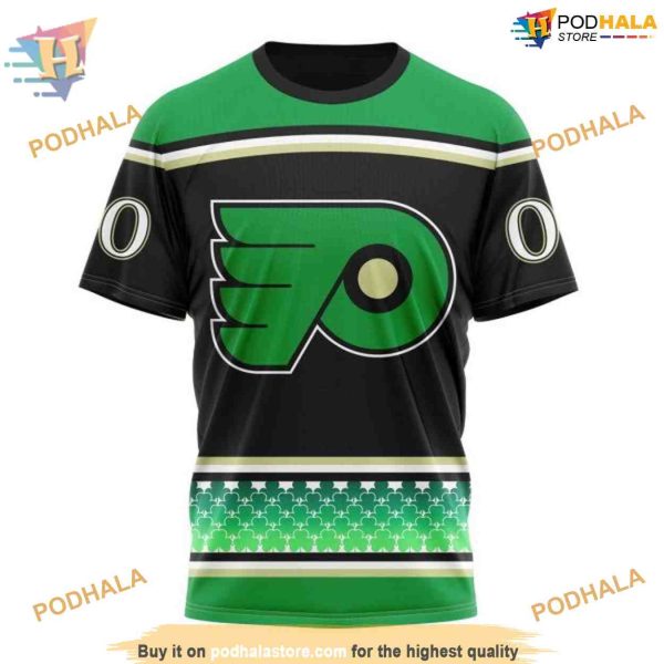 Custom Hockey Celebrate St Patrick’s Day NHL Philadelphia Flyers Hoodie 3D