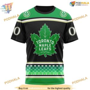 Custom Hockey Celebrate St Patrick's Day NHL Toronto Maple Leafs Hoodie 3D 3