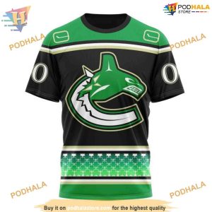Custom Hockey Celebrate St Patrick's Day NHL Vancouver Canucks Hoodie 3D 3