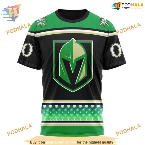 Custom Hockey Celebrate St Patrick’s Day NHL Vegas Golden Knights Hoodie 3D