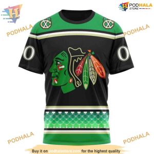 Custom Hockey Celebrate St Patricks Day NHL Chicago Blackhawks 3D Hoodie 3