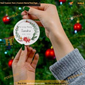 Custom In Loving Memory Ornament, Memorial Christmas Tribute