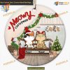 Custom Meowy Christmas Cat Ornament, Cat Lover Xmas 2023 Gift, Family Tree Decor
