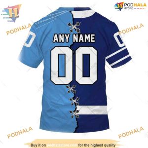Custom Mix CFL Toronto Argonauts Jersey Style NHL Toronto Maple Leafs Hoodie 3D 3