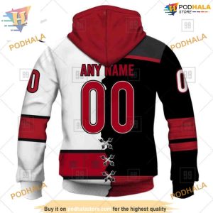 Custom Mix Jersey 2023 Style NHL Carolina Hurricanes Hoodie 3D Sweatshirt 3