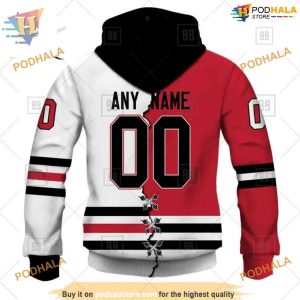 Custom Mix Jersey 2023 Style NHL Chicago Blackhawks Hoodie 3D 3