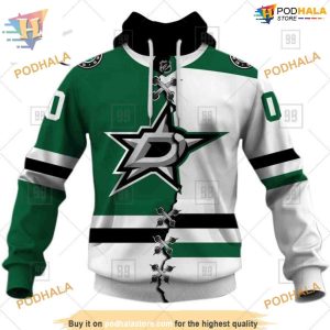 Custom Mix Jersey 2023 Style NHL Dallas Stars Hoodie 3D Shirt 1