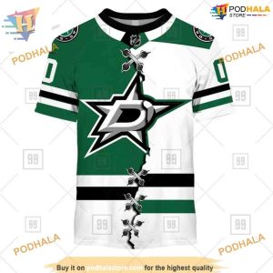 Custom Mix Jersey 2023 Style NHL Dallas Stars Hoodie 3D Shirt 2