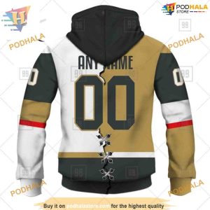 Custom Mix Jersey 2023 Style NHL Vegas Golden Knights Hoodie 3D Shirt 3