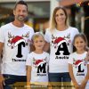 Custom Monogram Family Xmas Shirt, Personalized Christmas Couple Shirt