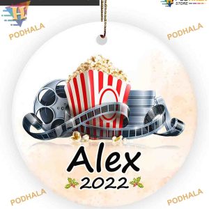 Custom Movie Enthusiast Xmas Tree Ornament, 2023 Movie Lover Gift Decoration
