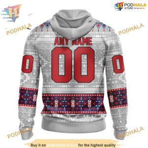 Custom NEWized Native Design NHL Columbus Blue Jackets Hoodie 3D 2