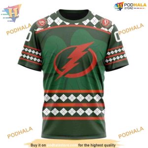 Custom NHL Tampa Bay Lightning St Patrick's Day 3D Hoodie Sweatshirt 3