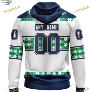 Custom Name And Number Autism Awareness NHL Vancouver Canucks Hoodie 3D 2