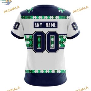 Custom Name And Number Autism Awareness NHL Vancouver Canucks Hoodie 3D 4