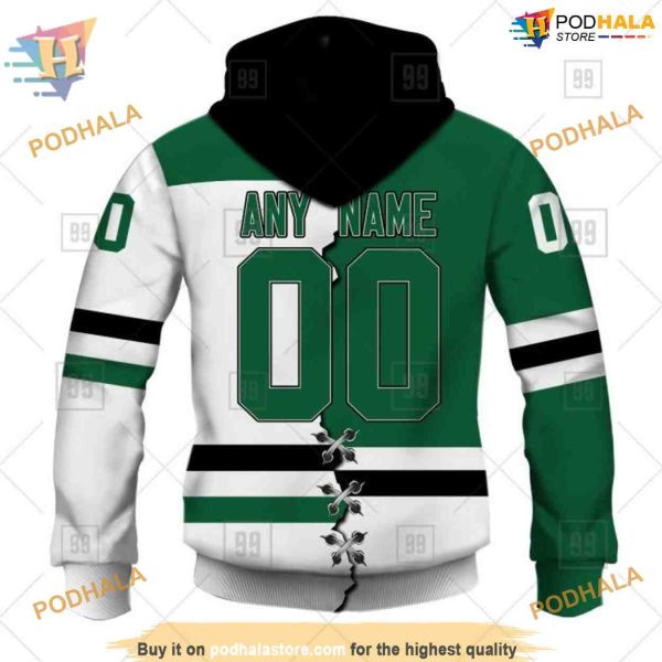 Custom Name And Number Mix Jersey 2023 NHL Dallas Stars Hoodie 3D