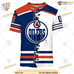 Custom Name And Number Mix Jersey 2023 NHL Edmonton Oilers Hoodie 3D 2