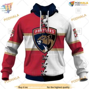 Custom Name And Number Mix Jersey 2023 NHL Florida Panthers Hoodie 3D 1