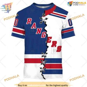 Custom Name And Number Mix Jersey 2023 NHL New York Rangers Hoodie 3D 2