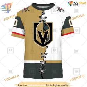 Custom Name And Number Mix Jersey 2023 NHL Vegas Golden Knights Hoodie 3D 2