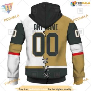 Custom Name And Number Mix Jersey 2023 NHL Vegas Golden Knights Hoodie 3D 3