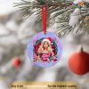 Custom Name Malibu Princess Barbie Kids Ornament, Family Christmas Ornaments