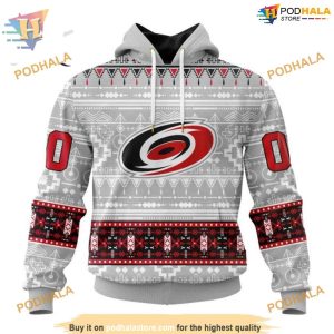 Custom Native Design NHL Carolina Hurricanes Hoodie 3D Sweatshirt 1