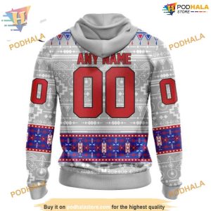 Custom Native Design NHL New York Rangers Hoodie 3D 2