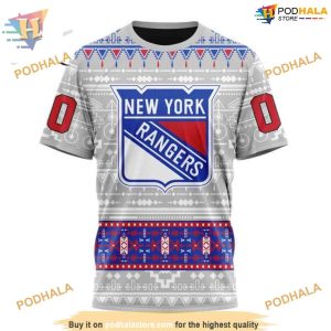 Custom Native Design NHL New York Rangers Hoodie 3D 3