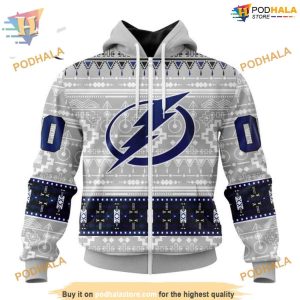 Custom Native Design NHL Tampa Bay Lightning Hoodie 3D 2