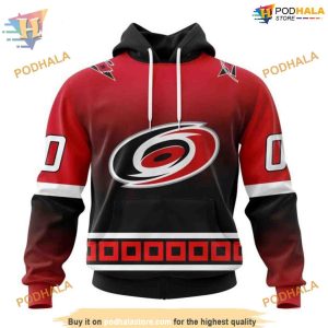 Custom New Gradient Series Concept NHL Carolina Hurricanes Hoodie 3D 1