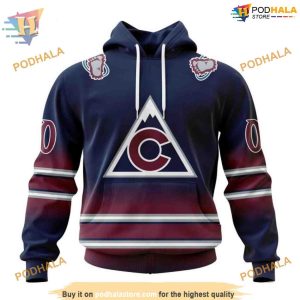 Custom New Gradient Series Concept NHL Colorado Avalanche Hoodie 3D 1
