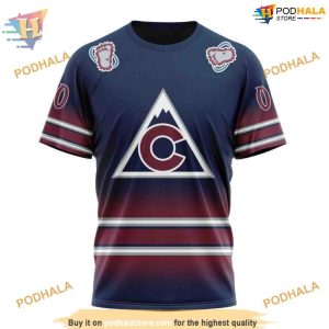 Custom New Gradient Series Concept NHL Colorado Avalanche Hoodie 3D 3