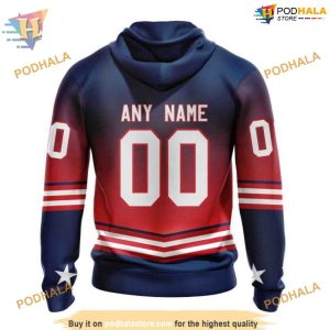 Custom New Gradient Series Concept NHL Columbus Blue Jackets Hoodie 3D 2
