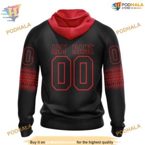 Custom New Gradient Series Concept NHL Detroit Red Wings Hoodie 3D 2