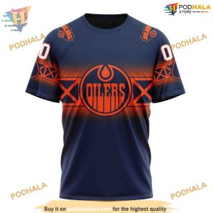 Custom New Gradient Series Concept NHL Edmonton Oilers Hoodie 3D 3
