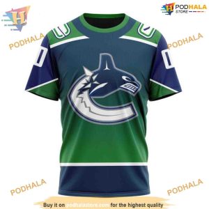 Custom New Gradient Series Concept NHL Vancouver Canucks Hoodie 3D 3