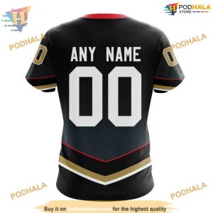 Custom New Gradient Series Concept NHL Vegas Golden Knights Hoodie 3D 4