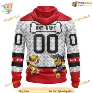 Custom PawPatrol Design NHL Carolina Hurricanes Hoodie 3D Sweatshirt 2