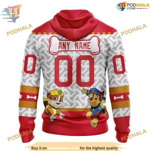 Custom PawPatrol Design NHL Chicago Blackhawks Hoodie 3D 2