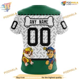 Custom PawPatrol Design NHL Dallas Stars Hoodie 3D Shirt 4