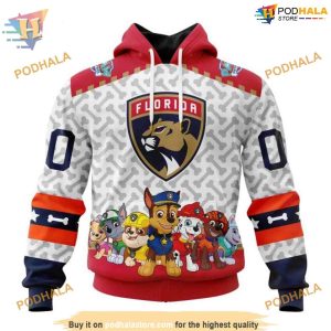 Custom PawPatrol Design NHL Florida Panthers Hoodie 3D Sweatshirt 1