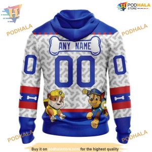 Custom PawPatrol Design NHL New York Rangers Hoodie 3D 2