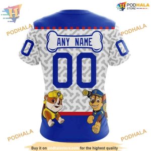 Custom PawPatrol Design NHL New York Rangers Hoodie 3D 4