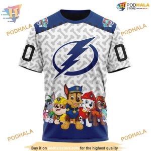 Custom PawPatrol Design NHL Tampa Bay Lightning Hoodie 3D 3