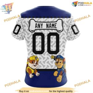 Custom PawPatrol Design NHL Tampa Bay Lightning Hoodie 3D 4